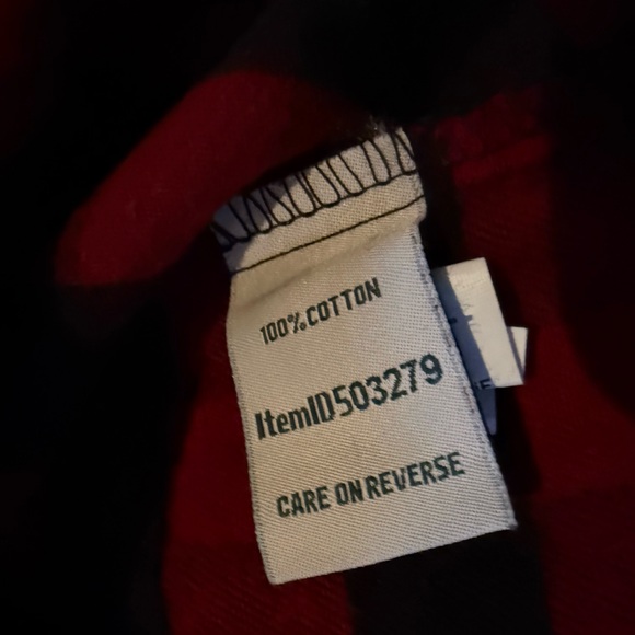 VTG LL Bean Long Flannel Nightgown Women’s Size M/Petite Red/Black Buffalo Plaid - Picture 7 of 12